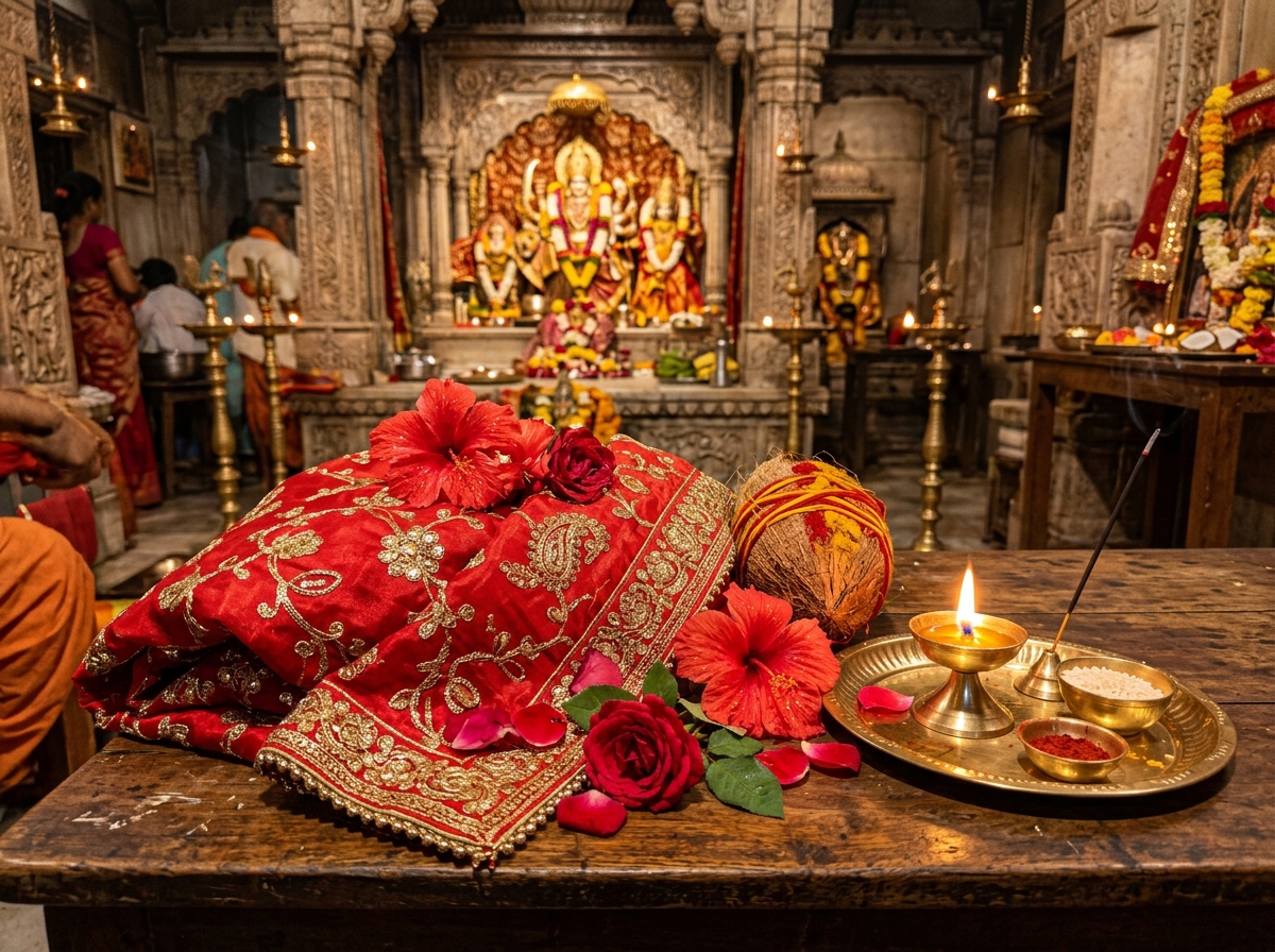 Mata ki Lal Chunri & Shringar Bhent Chadhawa