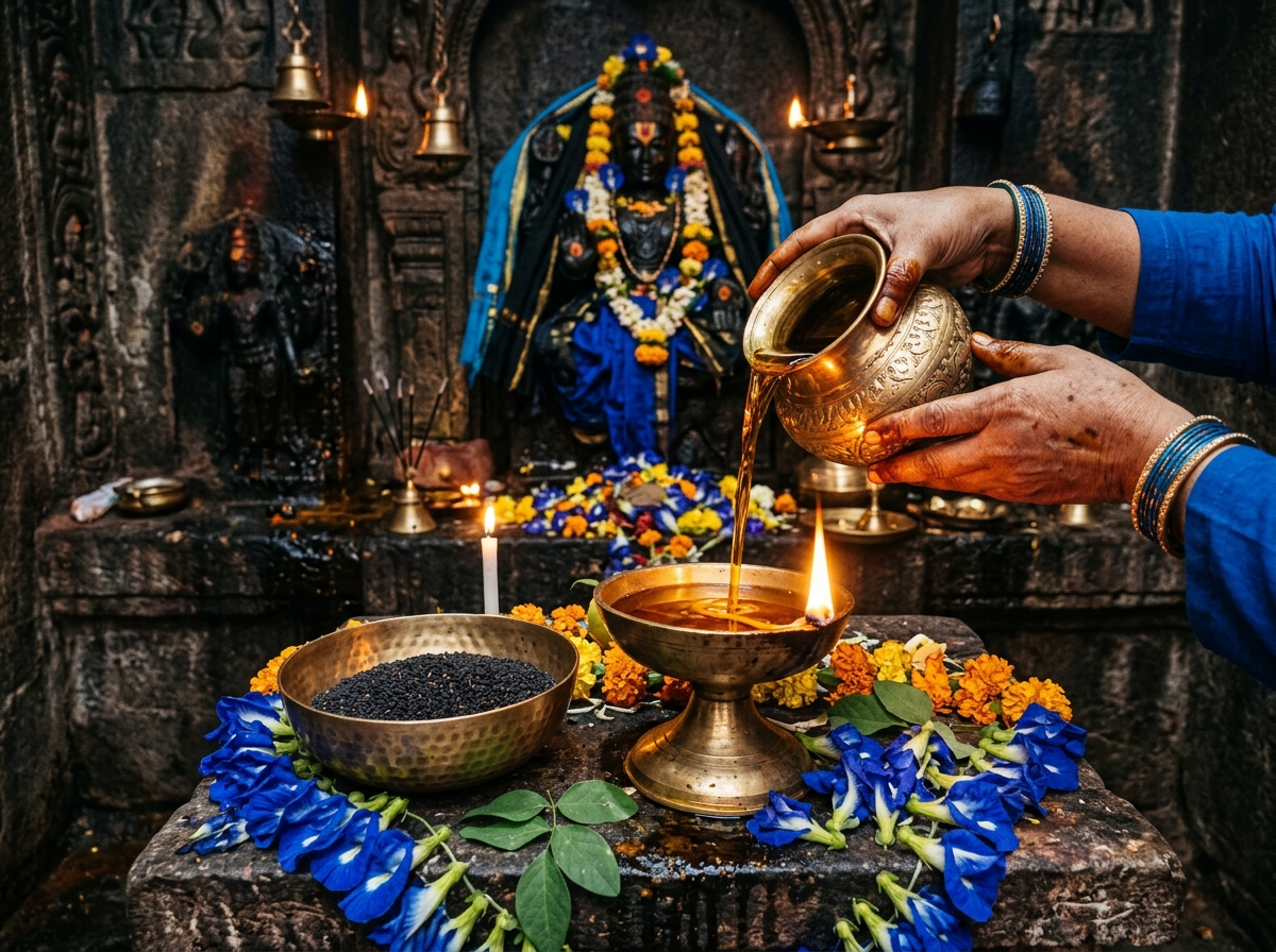 Shani Dev Pure Mustard Oil (Tel) & Nila Pushpa Chadhawa